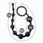 Anal Adventures Platinum 10 Anal Beads - Black - Black 31.7 cm Anal Beads