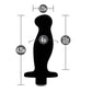 Anal Adventures Platinum Vibrating Prostate Massager 02 - Black 10.8 cm USB Rechargeable Prostate Massager