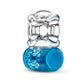 Play With Me Pleaser Rechargeable C-Ring - Blue - Blue Rechargeable Cock Ring