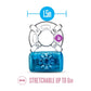 Play With Me Pleaser Rechargeable C-Ring - Blue - Blue Rechargeable Cock Ring