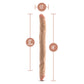 Dr. Skin Plus 14'' Posable Double Dong - Flesh 35.5 cm Double Dong