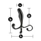 Anal Adventures Prostate Stimulator - Black 12.7 cm Prostate Massager