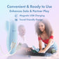 Play With Me - Moondust Magic - Blue 20.3 cm USB Rechargeable Rabbit Vibrator