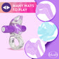 Play With Me Bull Vibrating C-Ring - Clear/Purple Vibrating Cock Ring