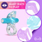 Play With Me Bull Vibrating C-Ring - Clear/Blue Vibrating Cock Ring