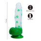 Maia LEIF - Clear/Green 17.8 cm Leaf Print Dong