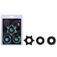 Maia MANZO - Black Silicone Cock Rings - Set of 3
