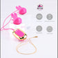 Maia MOLLI - Pink - Pink USB Rechargeable Vibrating Nipple Clamps & Necklace