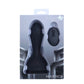 Maia MAVERICK - Black 16.5 cm USB Rechargeable Inflatable Anal Plug with Wireless Remote