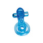 Bodywand Rechargeable Duo Ring with Clit Tickler - Blue USB Rechargeable Vibrating Cock Ring