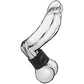 Boneyard Silicone Ball Strap Black - Black 3-Snap 4 cm Adjustable Ball Stretcher Ring