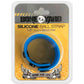 Boneyard Silicone Ball Strap Blue - Blue 3-Snap 4 cm Adjustable Ball Stretcher Ring