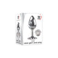 Adam & Eve Clear Gem Anal Plug - Small - Metallic 7.1 cm Small Butt Plug with Clear Gem Base