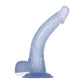 Adam & Eve Cool Curve Jelly Dong - Clear 21.6 cm Dong