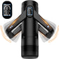 CyberSkin The Wing - Black USB Rechargeable Thrusting & Massaging Auto Masturbator with Heater