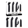 Evolved Four Play - Black USB Rechargeable Bullet with 3 Sleeves