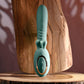 Evolved THRUST INTO ECSTASY - Green 21 cm USB Rechargeable Thrusting & Rotating Vibrator