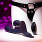 Evolved GIVING VIBES - Black 14.6 cm USB Rechargeable Vibrating Strap-On with Remote