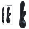 Evolved BLACK MAGIC - Black 20 cm USB Rechargeable Rabbit Vibrator with LED Screen