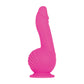 Evolved Ballistic - Pink 19 cm USB Rechargeable Vibrating Dong with Balls Motor & Remote