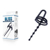 Bliss - Black Urethral Plug with Glans Ring