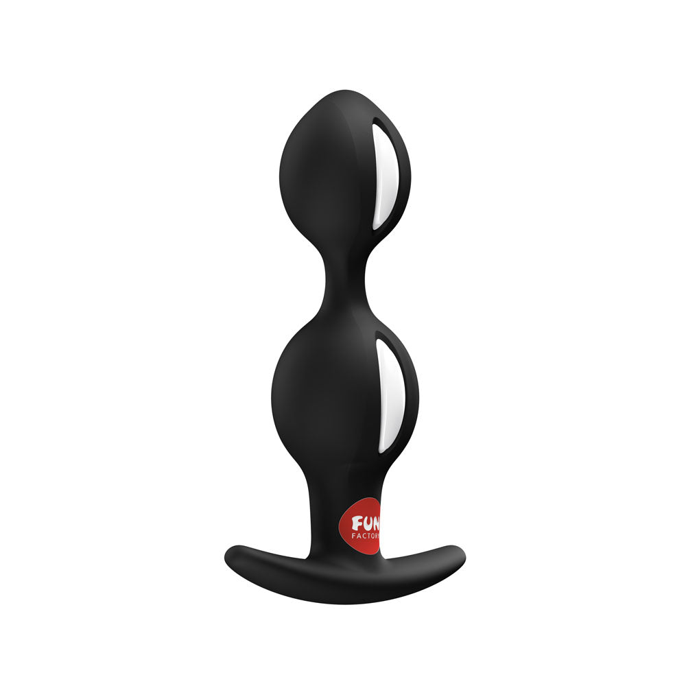 Fun Factory B BALLS DUO Black - Black 13 cm Weighted Kegel Balls