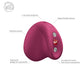 Fun Factory MEA Wine Red - Wine Red USB Rechargeable Air Pulse Clitoral Stimulator