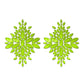 GLOW Fashion Pasties Set - Glow Green Crystals