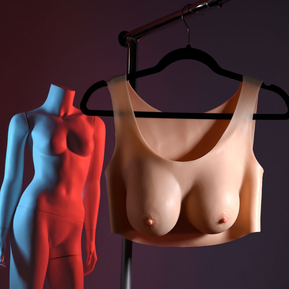 Gender X UNDERGARMENTS - PLATE C-CUP - Light - Flesh Wearable Breasts - C-Cup Size