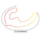 Shades 9.5'' Strapless Double Dong - Pink/Orange 24 cm Double Dong