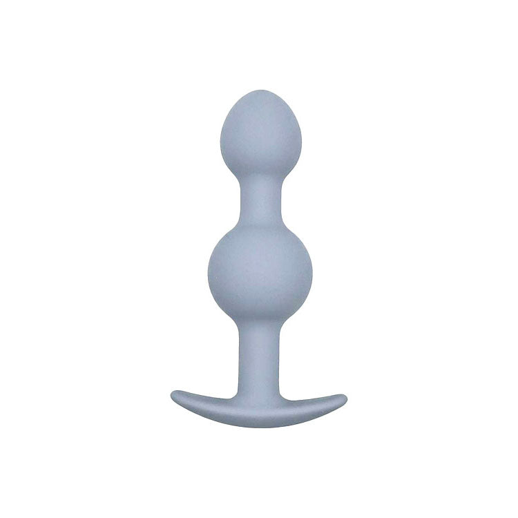 Adam & Eve VIBRA-BALL TRIO - Grey Weighted Anal Training Set - Set of 3 Plugs
