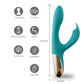 Maia Skyler - Green 21.6 cm USB Rechargeable Bendable Rabbit Vibrator