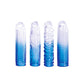 Adam & Eve SAPPHIRE Sleeve Set - Blue Clear Penis Sleeve Set - Set of 4