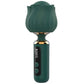 Adam & Eve THE ROYAL ROSE Mini Wand - Green - Green USB Rechargeable Mini Massager Wand