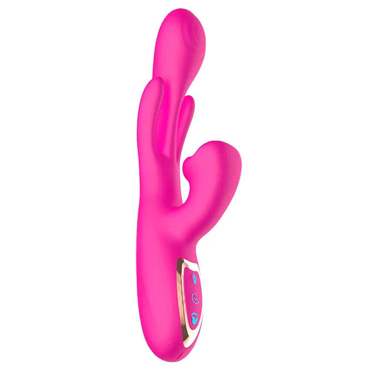 Adam & Eve THE HYPER WAVE - Pink - Pink 22.9 cm USB Rechargeable Rabbit Vibrator