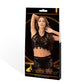 LAPDANCE 2pc Crop Top & Skirt Set - Black - One Size