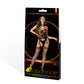 LAPDANCE Suspender Hose Bodystocking - Black - One Size