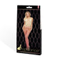 LAPDANCE Pink Mirage Suspender Bodystocking - Cream/Pink - One Size