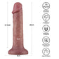Dual Density Power Cock - 8 Inch Flesh - Flesh 20 cm USB Rechargeable Vibrating Dong