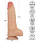 9 Inch Power Basics - Flesh 23 cm USB Rechargeable Vibrating Dong