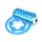 Lumino Play Vibrating Penis & Balls Ring - Glow in the Dark Blue Vibrating Cock Ring