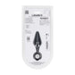 LEVELZ Silicone Anal Plug with Loop - Small - Black - Black Small Butt Plug