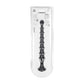 LEVELZ Ribbed Silicone Flared Anal Probe - Black 26.7 cm Anal Beads
