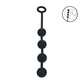 LEVELZ Round Silicone Anal Balls - M - 20mm - Black 32 cm Medium Anal Balls