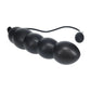 LEVELZ Beaded Inflatable Anal Plug - Black Inflatable Butt Plug