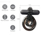 Maia Jagger - Black USB Rechargeable Vibrating Cock & Ball Ring