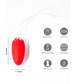 Maia SHORTCAKE - Red USB Rechargeable Vibrating Egg with Wireless Remote