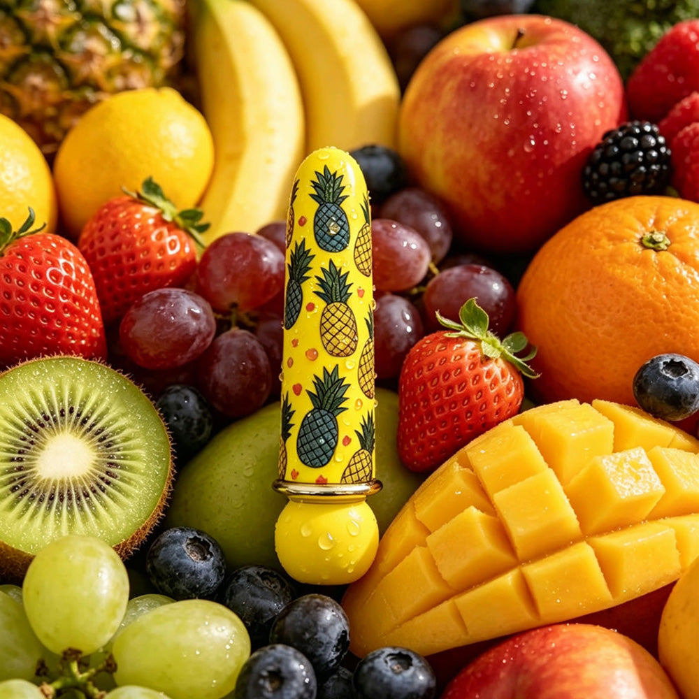 Maia KONA - Pineapple Yellow 10 cm USB Rechargeable Powerful Bullet
