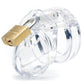 Mini-Me Black Chastity Cock Cage Kit - Clear - Clear 1.25 Inch Cock Cage Kit
