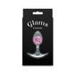 Glams Cosmic - Small - Pink - Clear/Pink 8.1 cm Small Butt Plug